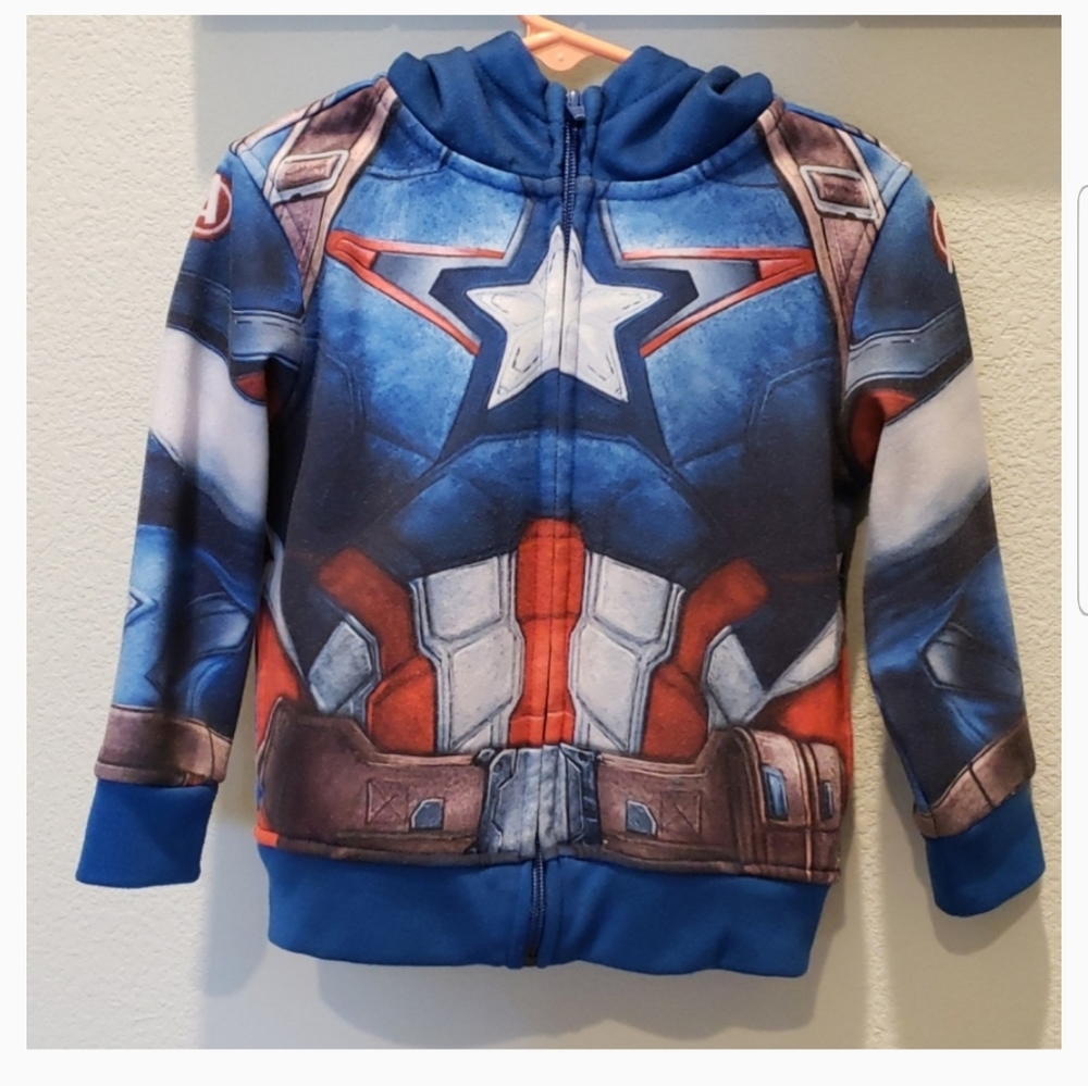 Marvel Avengers Captain America Hooded Jacket 3T